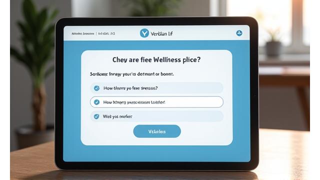 Interactive Wellness Assessment Mockup